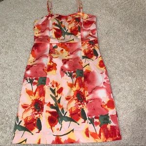 Kristin Davis Floral adjustable strap dress